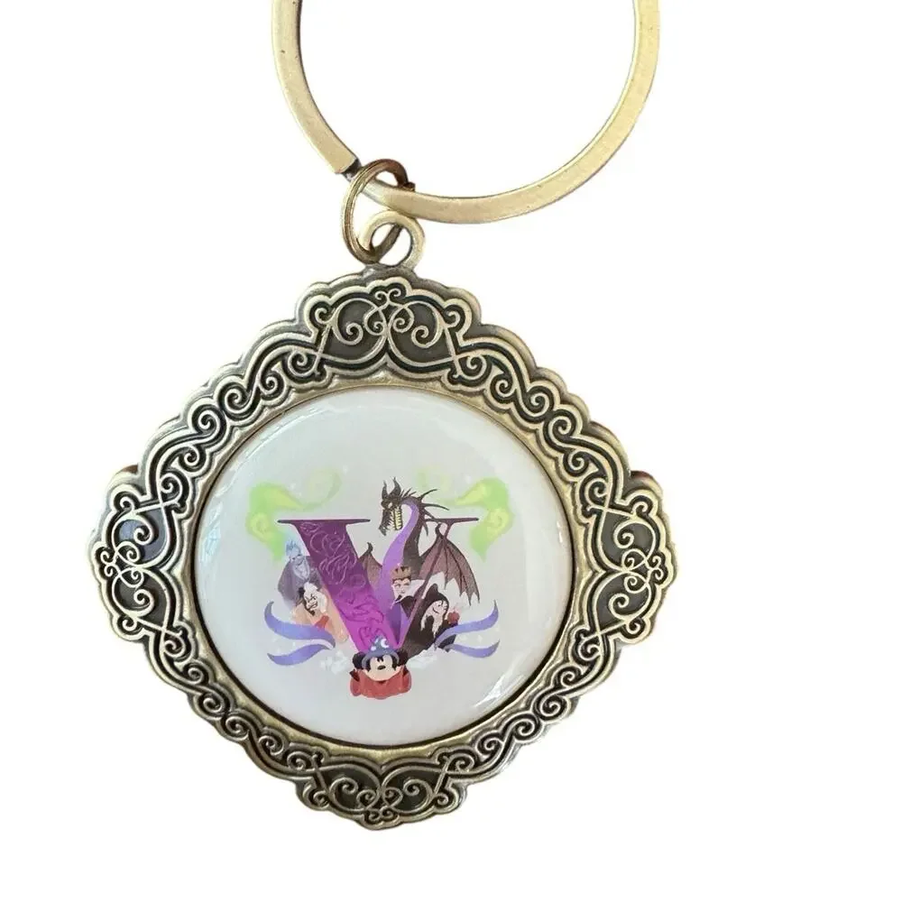 *RARE* Disney Parks Alphabet Keychain Lot of 10 Letters A D E J L M R S T V